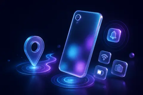 Camara, GPS y push — beneficio del servicio en Koordina